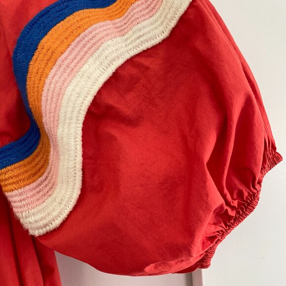 COREY LYNN CALTER THE MIRIAM WAVE DRESS in Coral - Picture 6 of 12